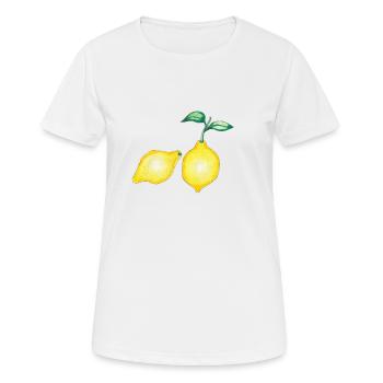 Lemons - Women's Breathable T-Shirt - white - Front - AI Model Female 172 dark (172cm)