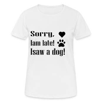 Dog dog - Women's Breathable T-Shirt - white - Front - AI Model Female 172 dark (172cm)