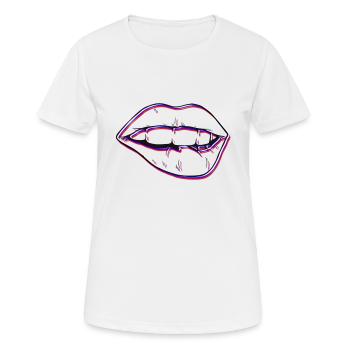 Lipps - Frauen T-Shirt atmungsaktiv - Weiß - Vorne - AI Model Female 172 dark (172cm)