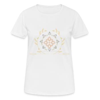buddhism sun spirituality - Women's Breathable T-Shirt - white - Front - AI Model Female 172 dark (172cm)