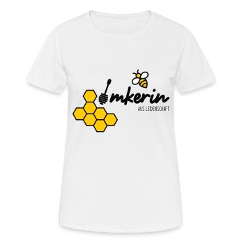 Imkerin aus Leidenschaft - Frauen T-Shirt atmungsaktiv - Weiß - Vorne - AI Model Female 172 dark (172cm)
