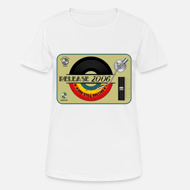 2006 birthday 16 years 16th anniversary retro release - Women's Breathable T-Shirt - white