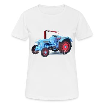 Tigre de chêne - T-shirt respirant Femme - blanc - Devant - AI Model Female 172 dark (172cm)