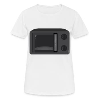 Micro-ondes - T-shirt respirant Femme - blanc - Devant - AI Model Female 172 dark (172cm)