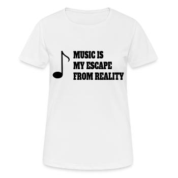 Musik Spruch Musizieren Music Musiker Musiklehrer - Frauen T-Shirt atmungsaktiv - Weiß - Vorne - AI Model Female 172 dark (172cm)
