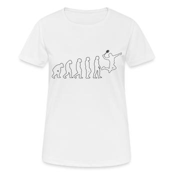 Joueur de badminton Badminton Badminton Badminton Fan de badminton - T-shirt respirant Femme - blanc - Devant - AI Model Female 172 dark (172cm)