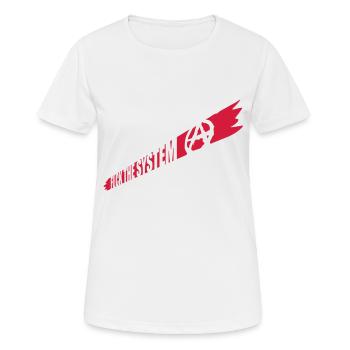 Anarchie Baise le système - T-shirt respirant Femme - blanc - Devant - AI Model Female 172 dark (172cm)