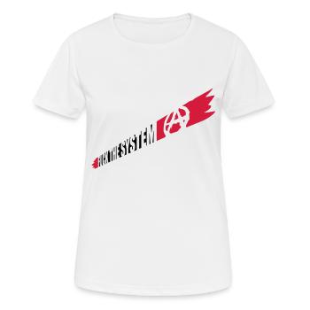 Anarchie Baise le système - T-shirt respirant Femme - blanc - Devant - AI Model Female 172 dark (172cm)