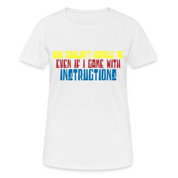 You Couldn't Handle Me Even With Instructions 4 - Women's Breathable T-Shirt - white - Front - AI Model Female 172 dark (172cm)