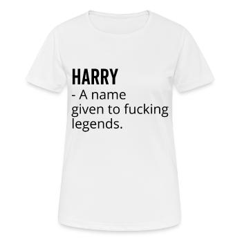 Harry un nom donné à Fucking Legends - T-shirt respirant Femme - blanc - Devant - AI Model Female 172 dark (172cm)