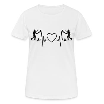 Jai Alai Gift Frequency Jai-Alai Pelota - Women's Breathable T-Shirt - white - Front - AI Model Female 172 dark (172cm)