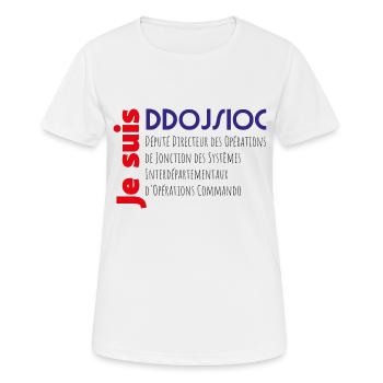 DDOJSIOC - T-shirt respirant Femme - blanc - Devant - AI Model Female 172 dark (172cm)