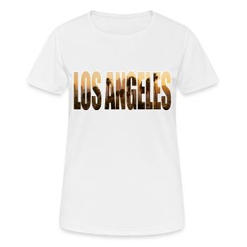 los angeles - Frauen T-Shirt atmungsaktiv - Weiß - Vorne - AI Model Female 172 dark (172cm)
