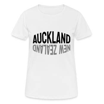 Auckland - New Zealand - NZ - Maori - Aotearoa - Women's Breathable T-Shirt - white - Front - AI Model Female 172 dark (172cm)