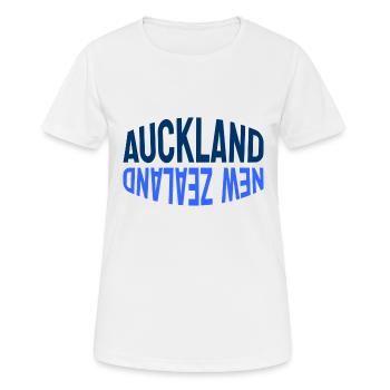 Auckland - New Zealand - NZ - Maori - Aotearoa - Women's Breathable T-Shirt - white - Front - AI Model Female 172 dark (172cm)