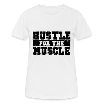 BOUSCULADE POUR LE MUSCLE - T-shirt respirant Femme - blanc - Devant - AI Model Female 172 dark (172cm)