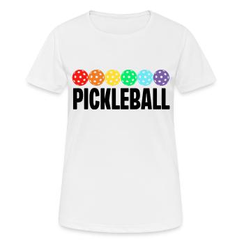 Pickleball - T-shirt respirant Femme - blanc - Devant - AI Model Female 172 dark (172cm)