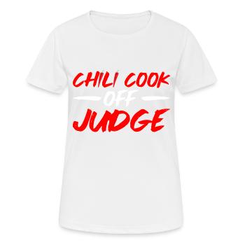 Chili Cook Off Judge 21 - Frauen T-Shirt atmungsaktiv - Weiß - Vorne - AI Model Female 172 dark (172cm)