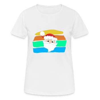 Weihnachtsmann - Frauen T-Shirt atmungsaktiv - Weiß - Vorne - AI Model Female 172 dark (172cm)