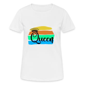 Reine - T-shirt respirant Femme - blanc - Devant - AI Model Female 172 dark (172cm)