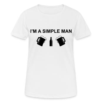 Bière Bière Vin Vino Party - T-shirt respirant Femme - blanc - Devant - AI Model Female 172 dark (172cm)