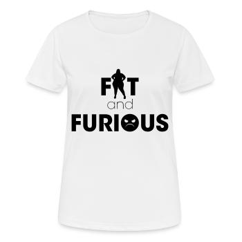 Fat and the Furious - Women's Breathable T-Shirt - white - Front - AI Model Female 172 dark (172cm)