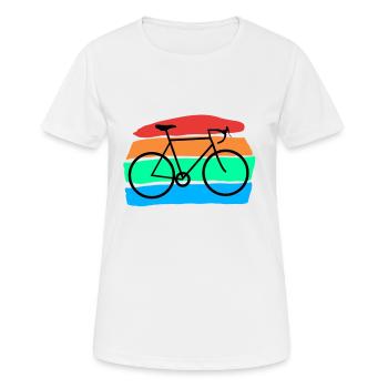 Bicyclette - T-shirt respirant Femme - blanc - Devant - AI Model Female 172 dark (172cm)