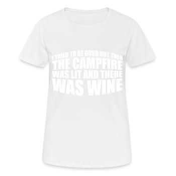 But Then The Campfire Was Lit 4 - Women's Breathable T-Shirt - white - Front - AI Model Female 172 dark (172cm)