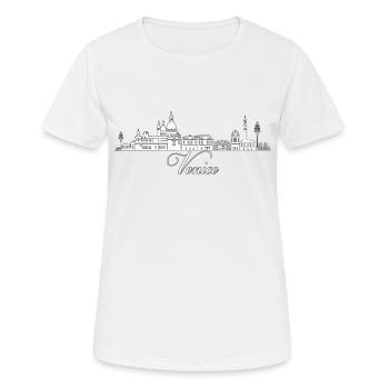 Venise Italie Venise Voyage Europe gondole Venise - T-shirt respirant Femme - blanc - Devant - AI Model Female 172 dark (172cm)