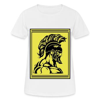 Spartan Warrior Gladiator Muskeln - Frauen T-Shirt atmungsaktiv - Weiß - Vorne - AI Model Female 172 dark (172cm)