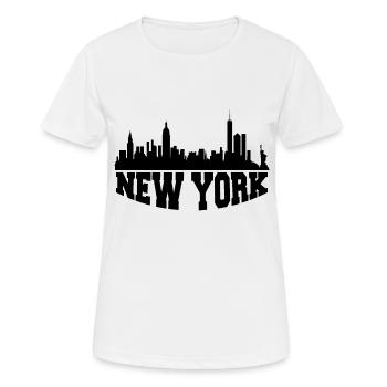 Newyork Design/ Stadt Design - Frauen T-Shirt atmungsaktiv - Weiß - Vorne - AI Model Female 172 dark (172cm)