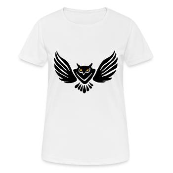 eule - Frauen T-Shirt atmungsaktiv - Weiß - Vorne - AI Model Female 172 dark (172cm)