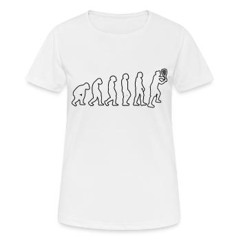 Racquetball Squash Racquetball-Spieler Squashspiel - Frauen T-Shirt atmungsaktiv - Weiß - Vorne - AI Model Female 172 dark (172cm)