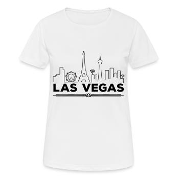 las vegas silhouette - Frauen T-Shirt atmungsaktiv - Weiß - Vorne - AI Model Female 172 dark (172cm)