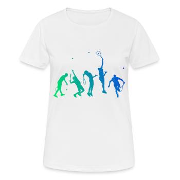 Tennis Women Tennis Player Men's Tennis - Women's Breathable T-Shirt - white - Front - AI Model Female 172 dark (172cm)