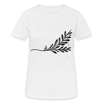 Zweig Ast - Frauen T-Shirt atmungsaktiv - Weiß - Vorne - AI Model Female 172 dark (172cm)