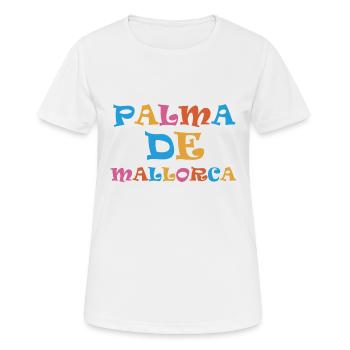Palma de Majorque - Îles Baléares - Espagne - Espagne - T-shirt respirant Femme - blanc - Devant - AI Model Female 172 dark (172cm)