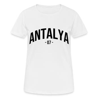 Antalya 07 Turquie Turquie Cadeau Vacances Türk TR - T-shirt respirant Femme - blanc - Devant - AI Model Female 172 dark (172cm)