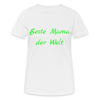 Muttertag - Frauen T-Shirt atmungsaktiv - Weiß - Vorne - AI Model Female 172 dark (172cm)