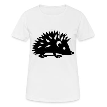 Igel - Frauen T-Shirt atmungsaktiv - Weiß - Vorne - AI Model Female 172 dark (172cm)