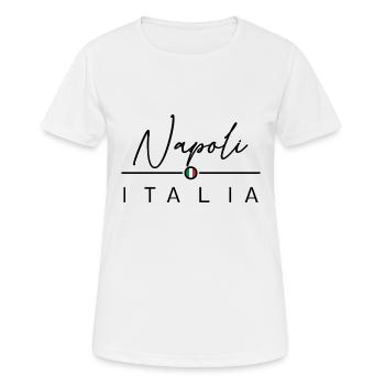 Italie - Naples - Naples - Italien - Italie - T-shirt respirant Femme - blanc - Devant - AI Model Female 172 dark (172cm)