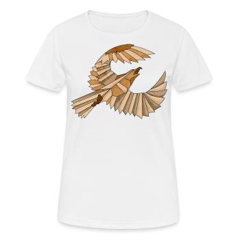 Vector Eagle Vintage T-shirt - T-shirt respirant Femme - blanc - Devant - AI Model Female 172 dark (172cm)