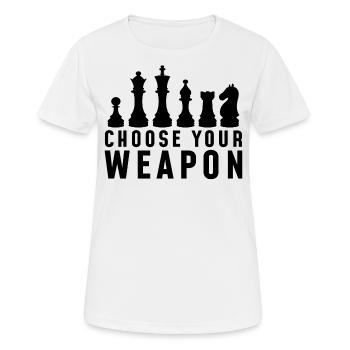 Chess club - T-shirt respirant Femme - blanc - Devant - AI Model Female 172 dark (172cm)