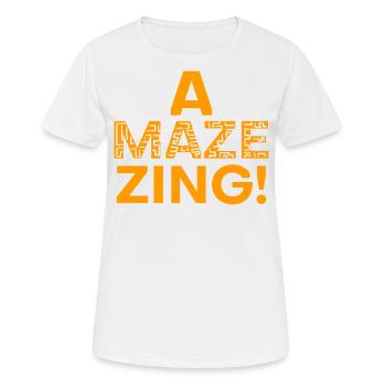 incroyable - T-shirt respirant Femme - blanc - Devant - AI Model Female 172 dark (172cm)