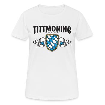 Tittmoning Oberbayern Landkreis Traunstein - Frauen T-Shirt atmungsaktiv - Weiß - Vorne - AI Model Female 172 dark (172cm)