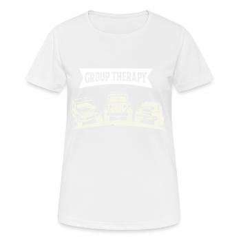 Lustiges Geländewagen Offroad Auto 4x4 Geschenk - Frauen T-Shirt atmungsaktiv - Weiß - Vorne - AI Model Female 172 dark (172cm)