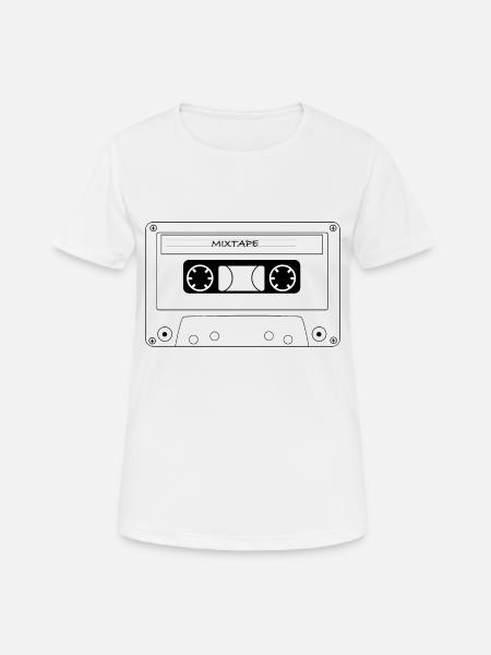 Cassettes Mixtape - Women's Breathable T-Shirt - white