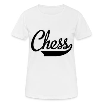 Schach - Frauen T-Shirt atmungsaktiv - Weiß - Vorne - AI Model Female 172 dark (172cm)