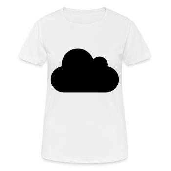 cloud - Frauen T-Shirt atmungsaktiv - Weiß - Vorne - AI Model Female 172 dark (172cm)