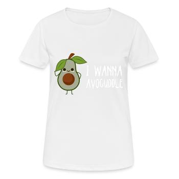 Avocado - Frauen T-Shirt atmungsaktiv - Weiß - Vorne - AI Model Female 172 dark (172cm)